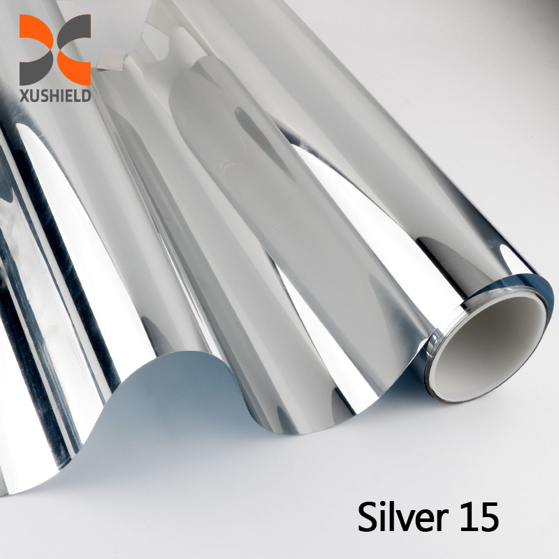 রঙিন ফিল্ম SLGR15 VLT15% তাপ নিরোধক সূর্য নিয়ন্ত্রণ স্থাপত্য স্টিকার বিল্ডিং উইন্ডো গ্লাস রঙিন ফিল্ম গোপনীয়তা