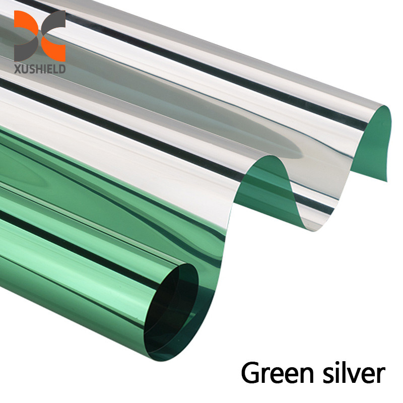 রঙিন ফিল্ম SLGR15 VLT15% তাপ নিরোধক সূর্য নিয়ন্ত্রণ স্থাপত্য স্টিকার বিল্ডিং উইন্ডো গ্লাস রঙিন ফিল্ম গোপনীয়তা