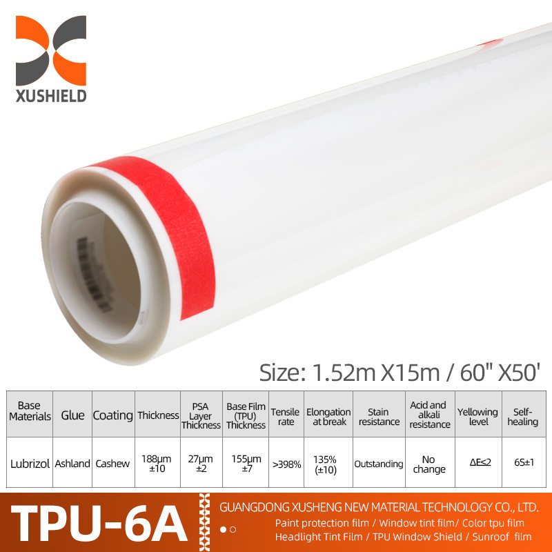 XUSHIELD 8.5 মিলি উচ্চ চকচকে হাইড্রোফোবিসিটি উচ্চ মানের অ্যান্টি স্ক্র্যাচ তাপ মেরামত পরিষ্কার টিপিইউ গাড়ি পেইন্ট সুরক্ষা ফিল্ম