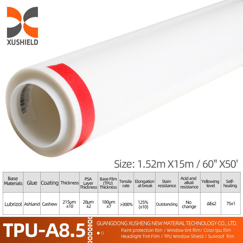XUSHIELD 8.5 মিলি উচ্চ চকচকে হাইড্রোফোবিসিটি উচ্চ মানের অ্যান্টি স্ক্র্যাচ তাপ মেরামত পরিষ্কার টিপিইউ গাড়ি পেইন্ট সুরক্ষা ফিল্ম