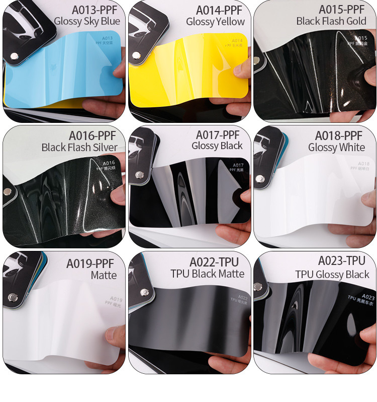 XUSHIELD জনপ্রিয় রঙিন গাড়ী ফিল্ম অ্যাসিড সবুজ গাড়ী স্টিকার স্ব-নির্ধারণ tph পিপিএফ গাড়ি ভিনাইল আবরণ গাড়ির শরীরের জন্য ফিল্ম