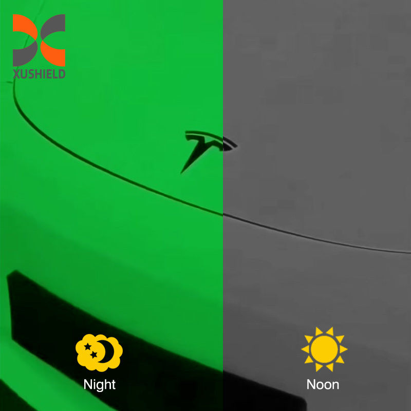 টিপিইউ ফ্লুরোসেন্স ইউএসএ কোয়ালিটি ক্লিয়ার পলিউরেথেন পিপিএফ ফিল্ম ফ্যাক্টরির জন্য স্ব-নিরাময় পেইন্ট সুরক্ষা সরাসরি টিপিইউ সাদা থেকে সবুজ